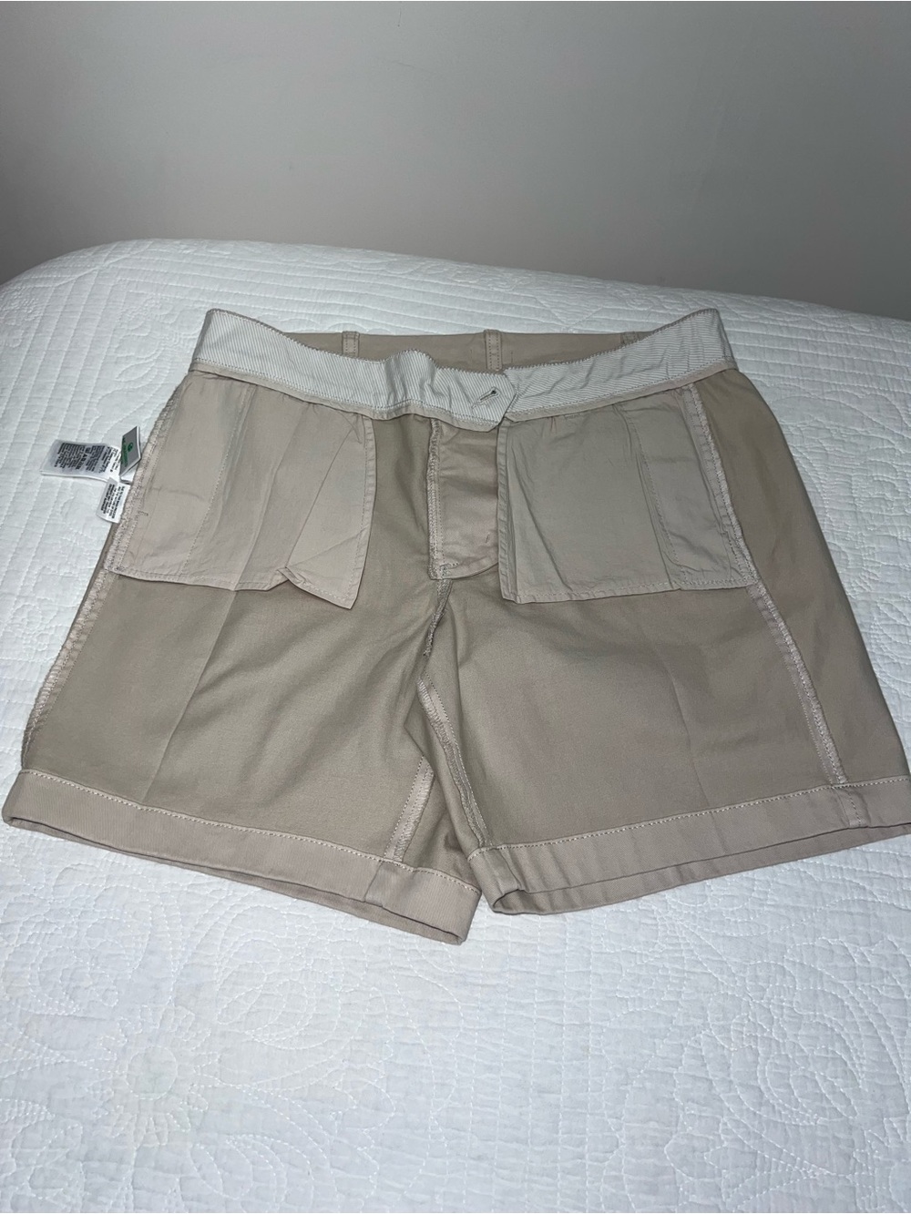 J.Crew Khaki Chino Shorts Stretch Cotton Size 8 NWT - Picture 12 of 16